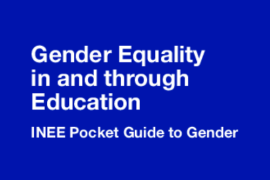 Gender Equality In and Through Education: INEE Pocket Guide to Gender (Inter-Agency Network for Education in Emergencies)