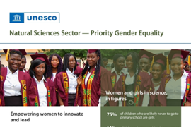 Natural Sciences Sector : Priority Gender Equality