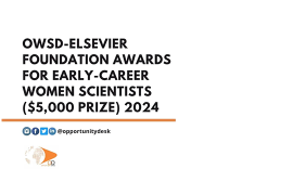 OWSD – Премия Фонда Elsevier 2024